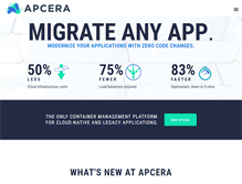 Tablet Screenshot of apcera.com